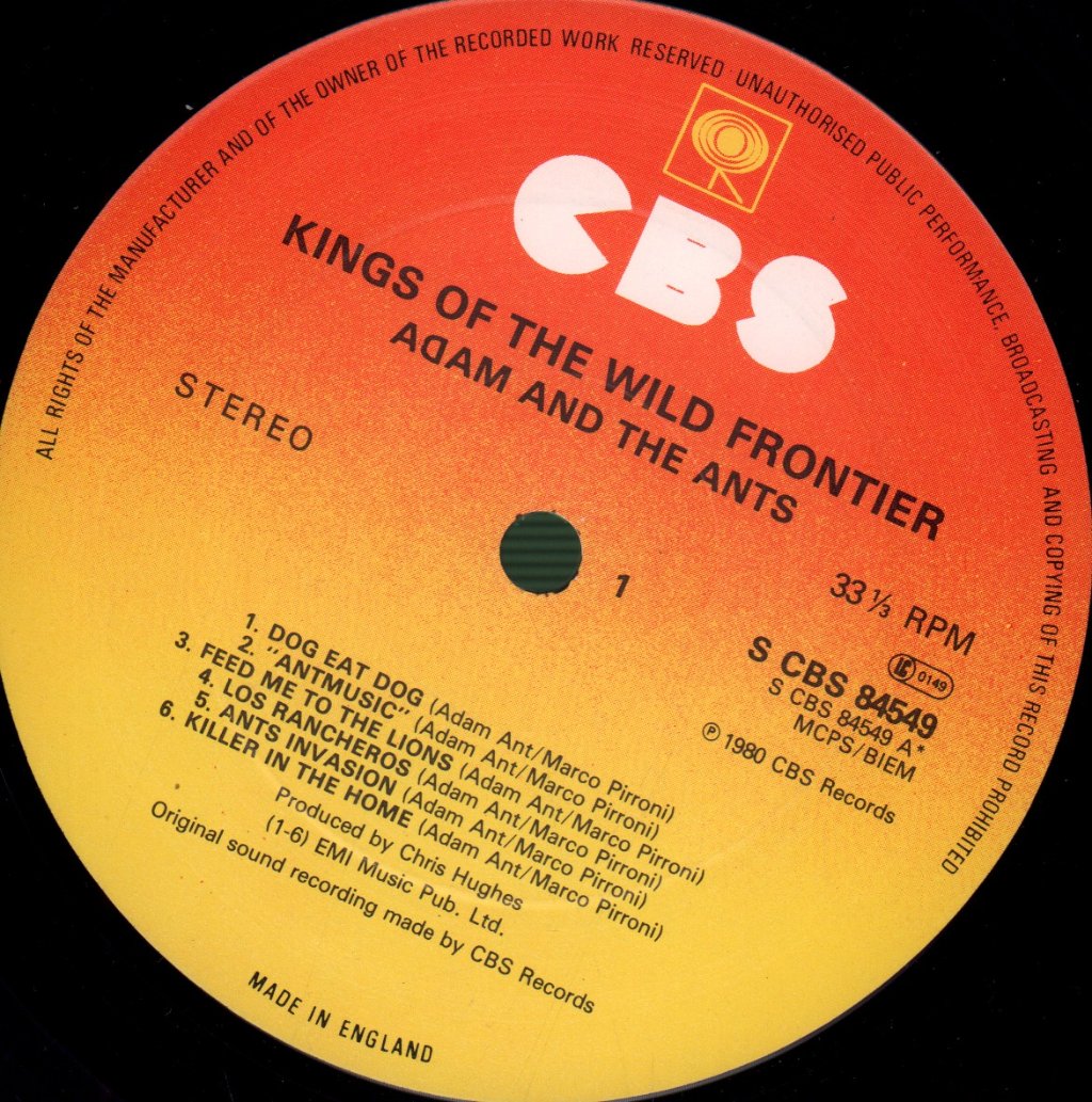 Adam And The Ants - Kings Of The Wild Frontier - Lp
