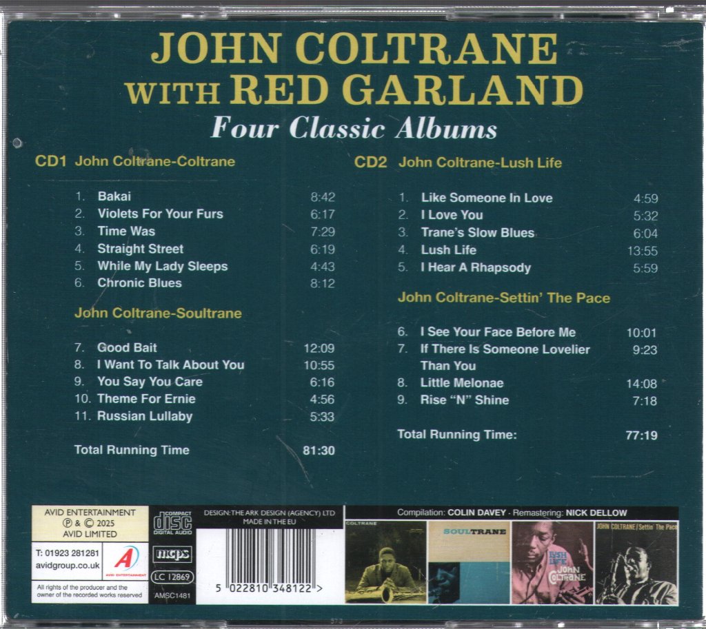 John Coltrane with Red Garland - Four Classic Albums - Double Cd