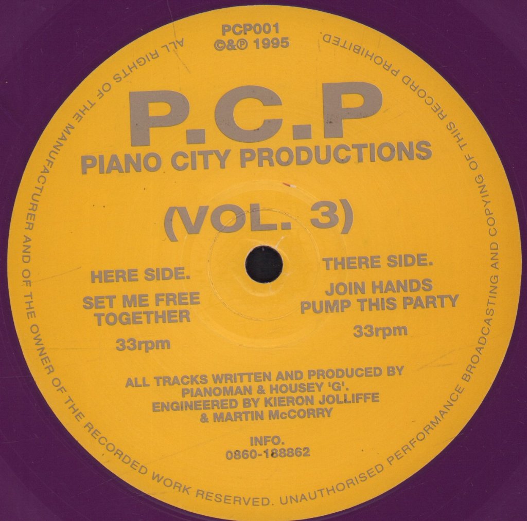 Piano City Productions - P.C.P (Vol. 3) - 12 Inch