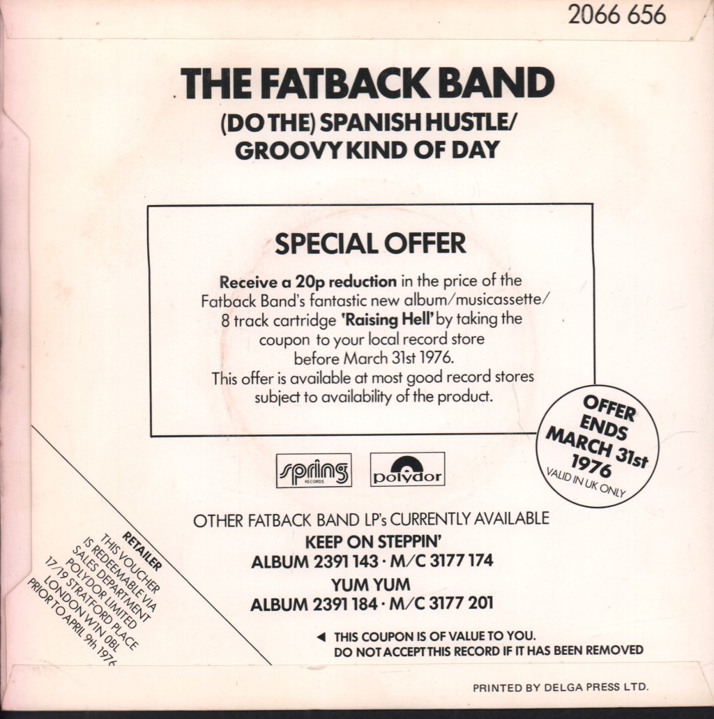 Fatback Band - Spanish Hustle - 7 Inch