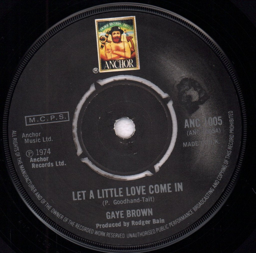 Gaye Brown - Let A Little Love Come In - 7 Inch