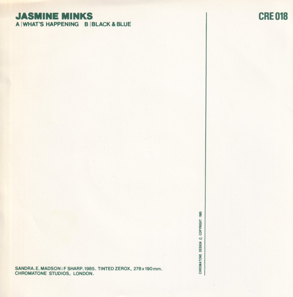 Jasmine Minks - What's Happening - 7 Inch