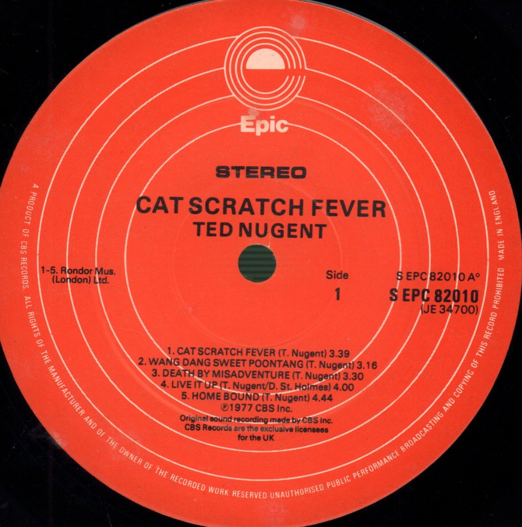 Ted Nugent - Cat Scratch Fever - Lp