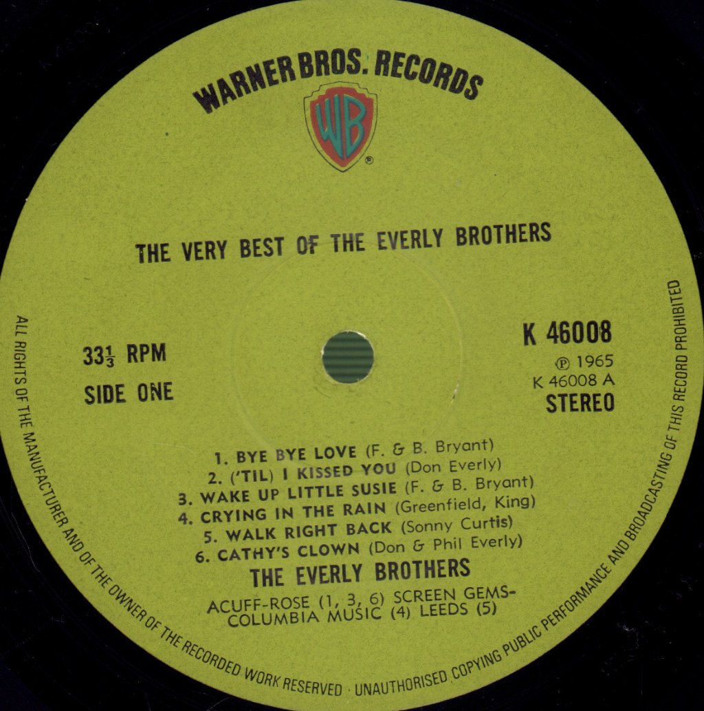 Everly Brothers - Very Best Of - Lp