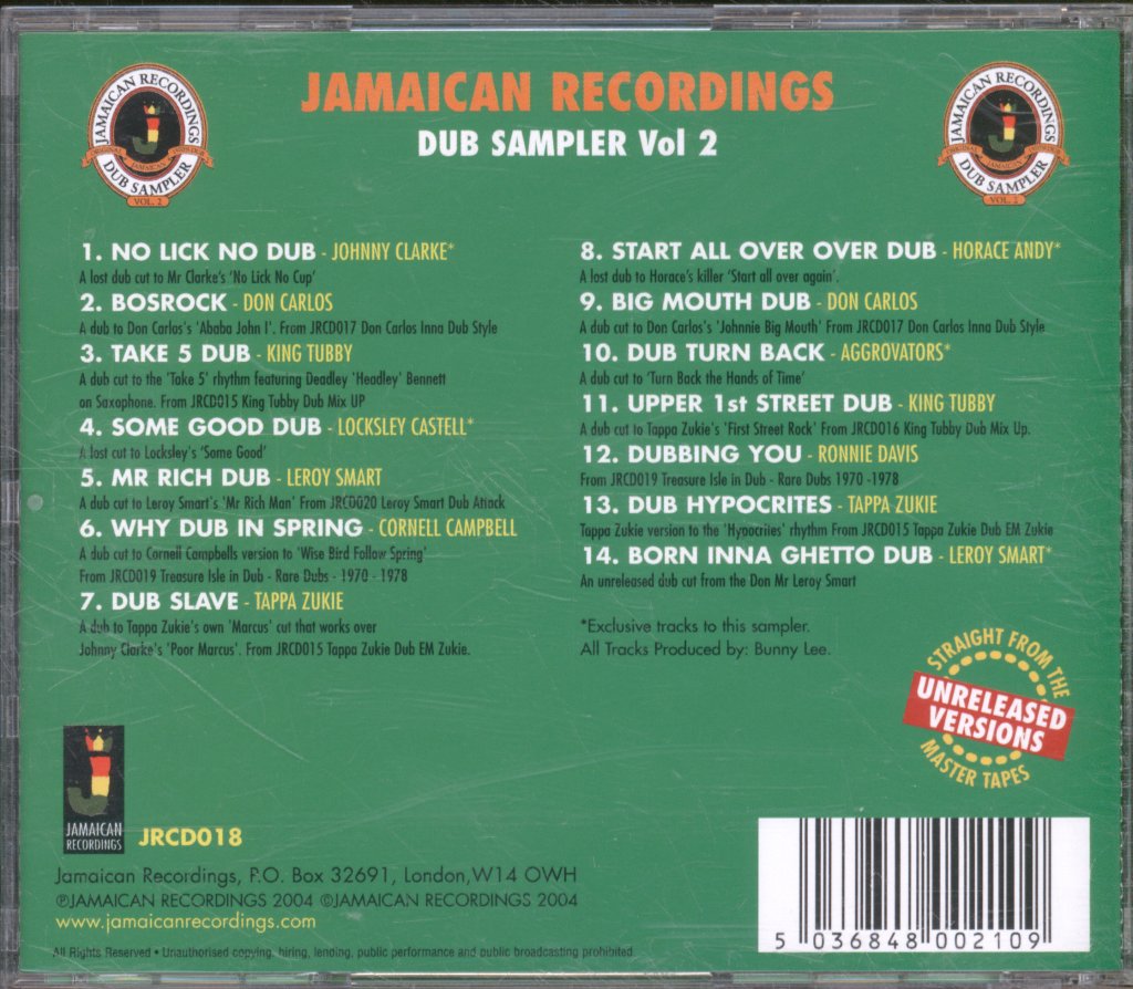 Various Artists - Dub Sampler Vol 2 - Cd