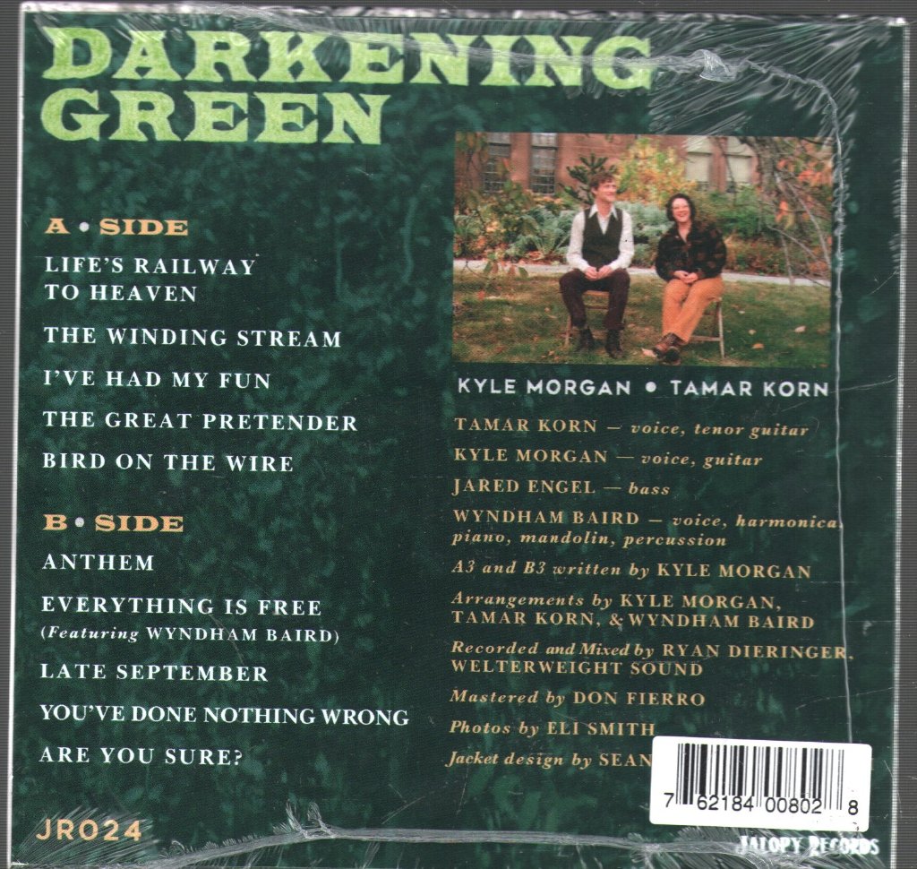 Kyle Morgan and Tamar Korn - Darkening Green - Cd