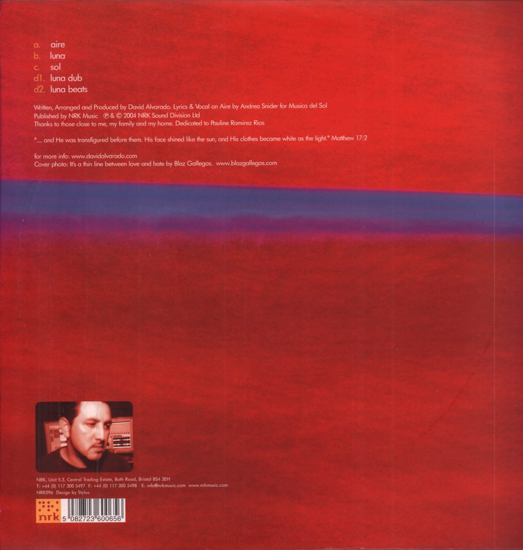 David Alvarado - Transfiguration EP - Double 12 Inch