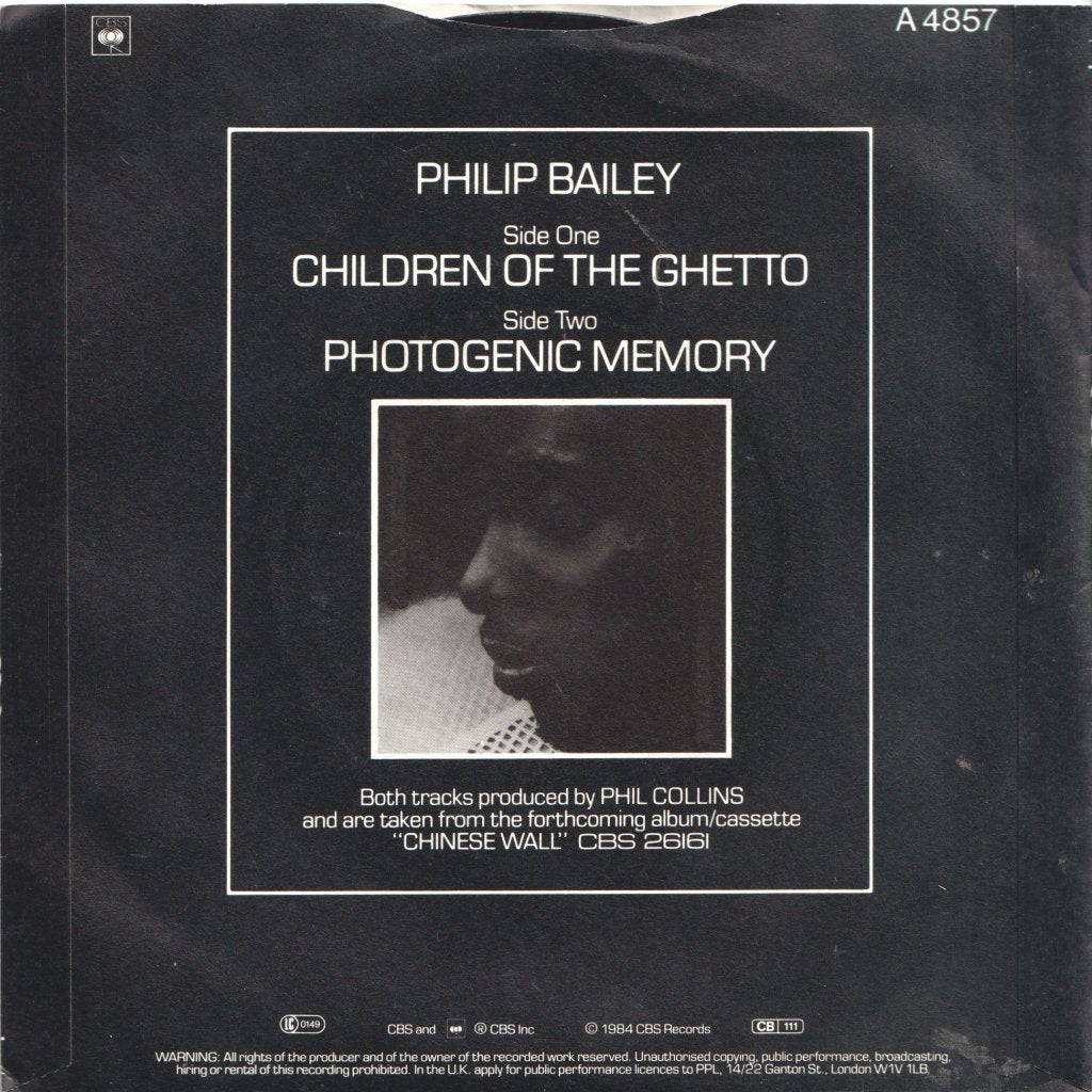 Philip Bailey - Children Of The Ghetto - 7 Inch