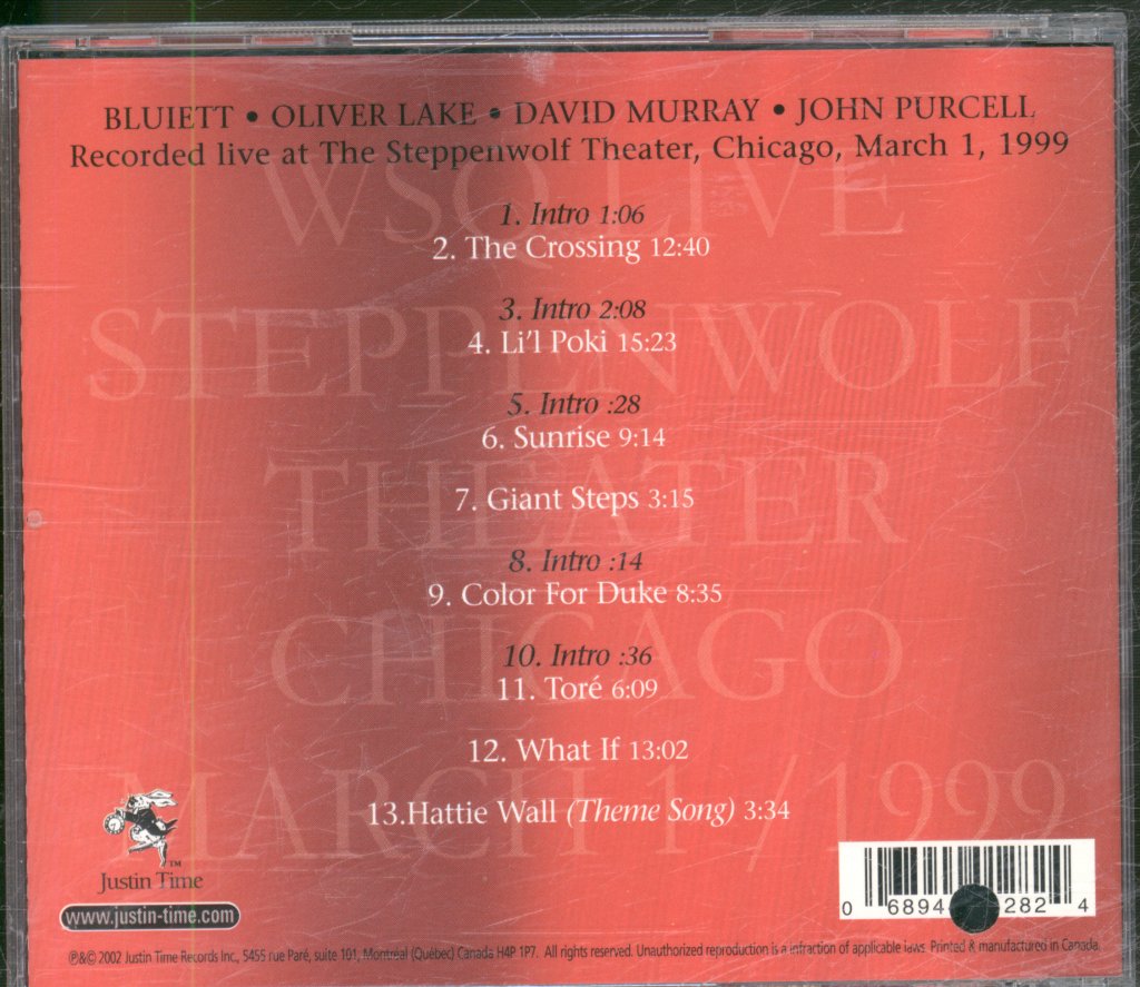 World Saxophone Quartet - Steppenwolf - Cd