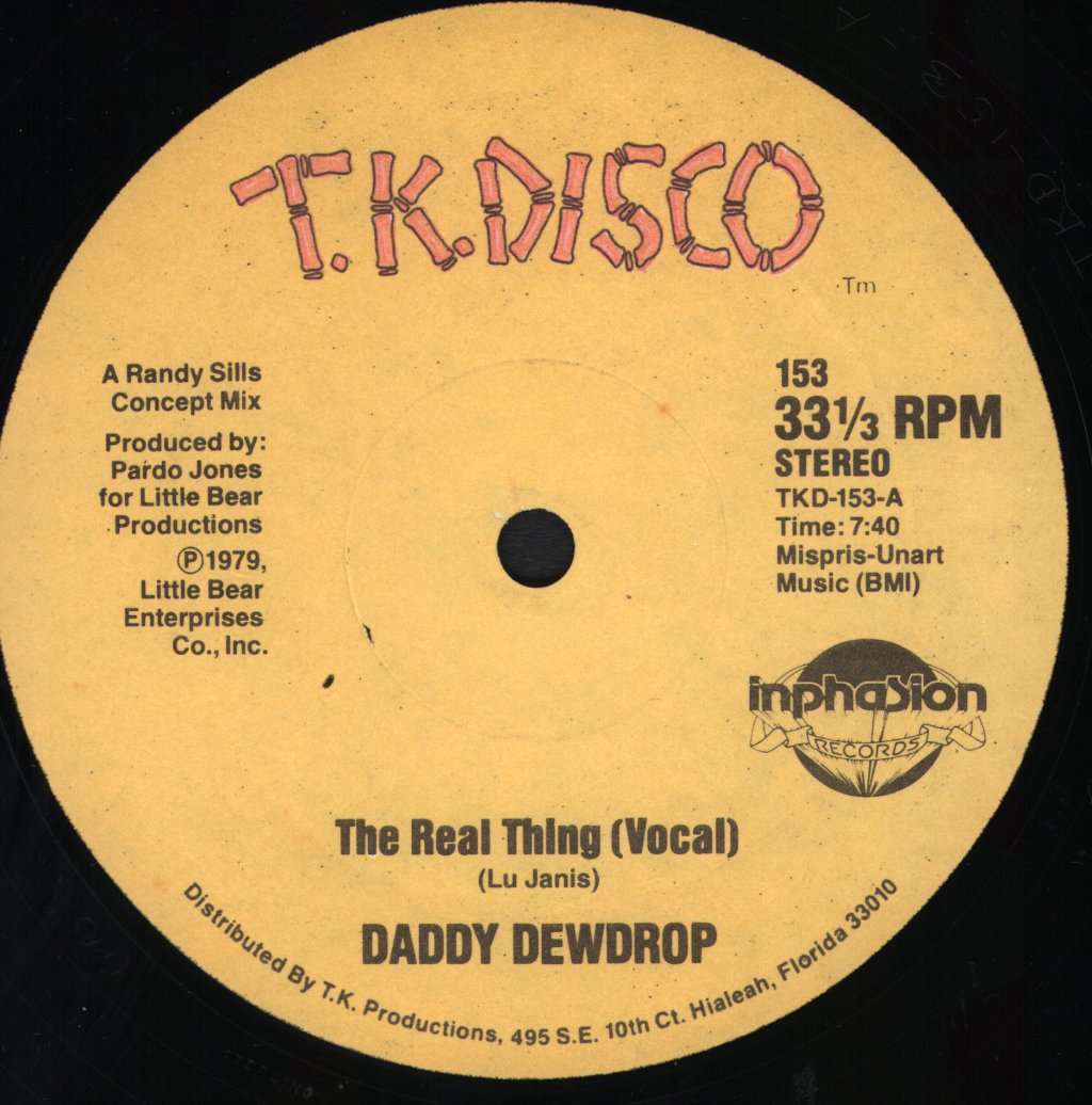 Daddy Dewdrop - Real Thing - 12 Inch
