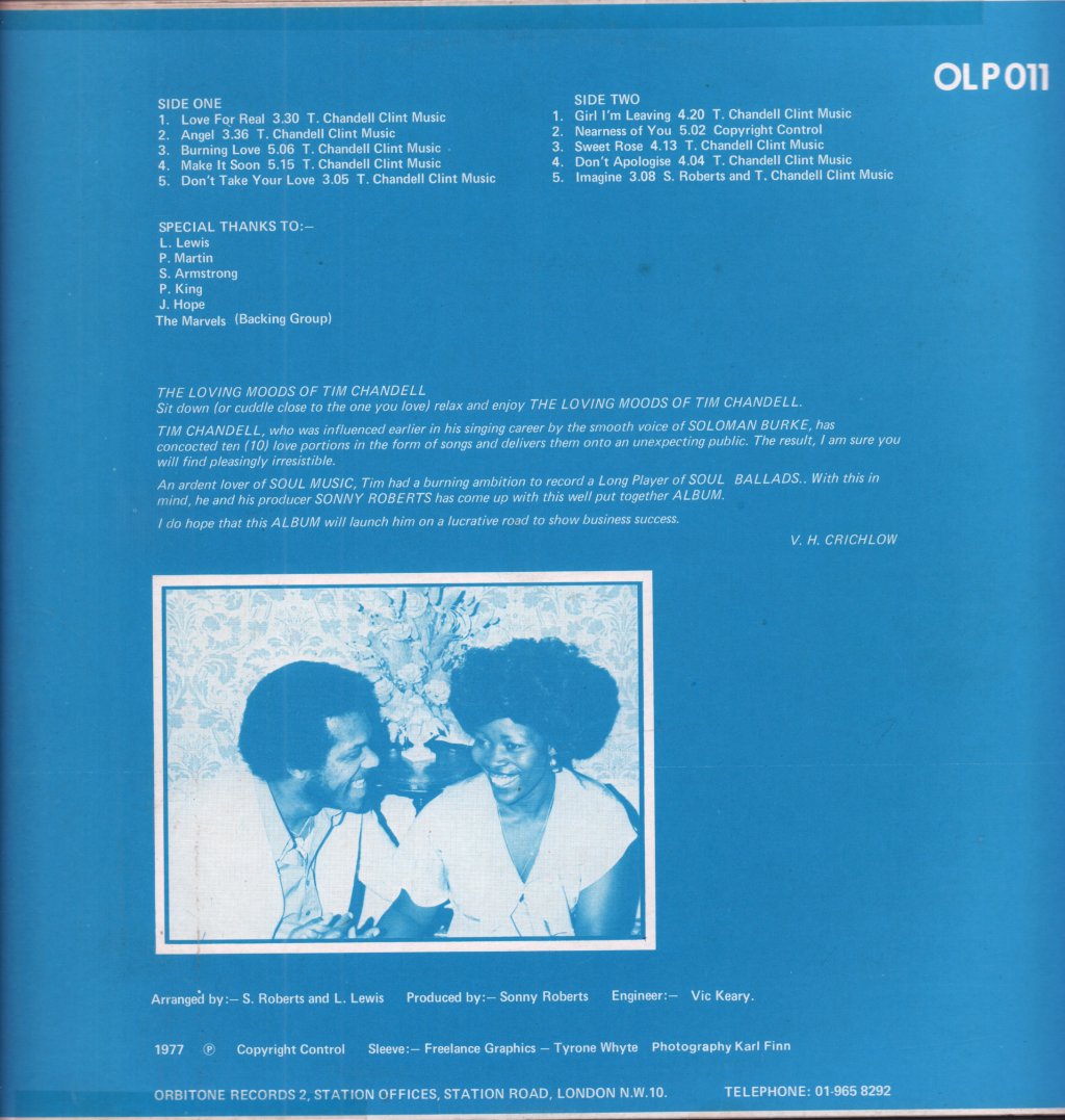 Tim Chandell - Loving Moods Of - Lp