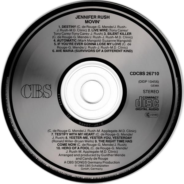 Jennifer Rush - Movin' - Cd