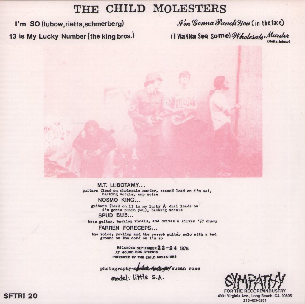 Child Molesters - I'm So (Fucked Up) - 7 Inch
