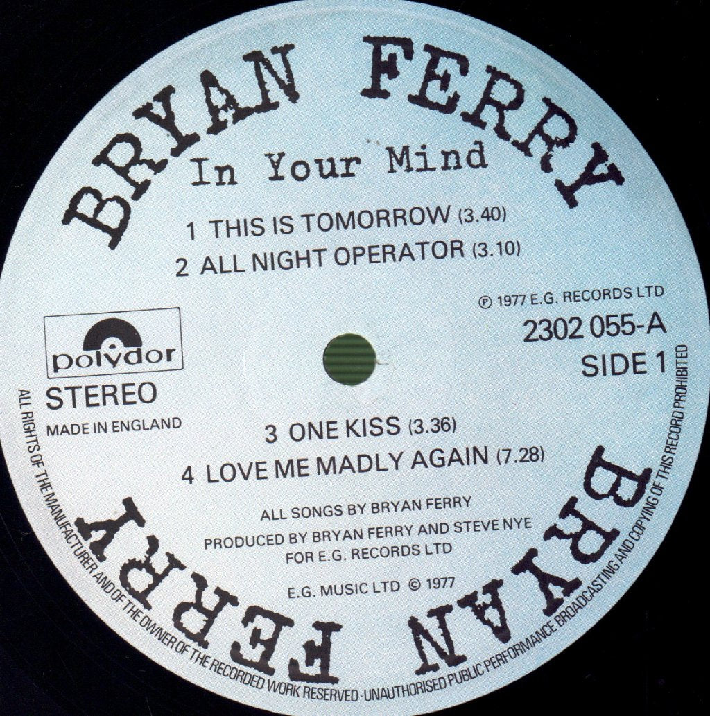 Bryan Ferry - In Your Mind - Lp