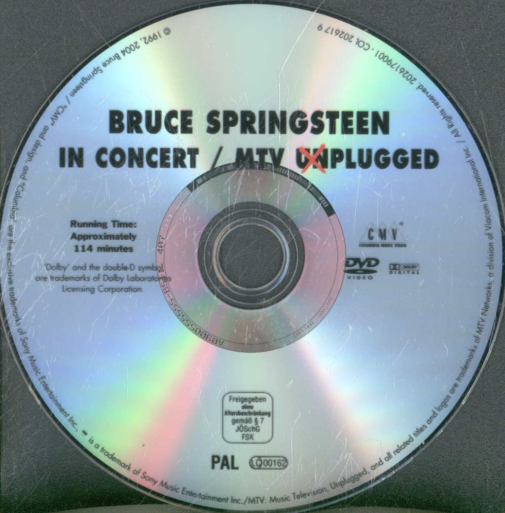 Bruce Springsteen - In Concert / MTV Unplugged - Dvd