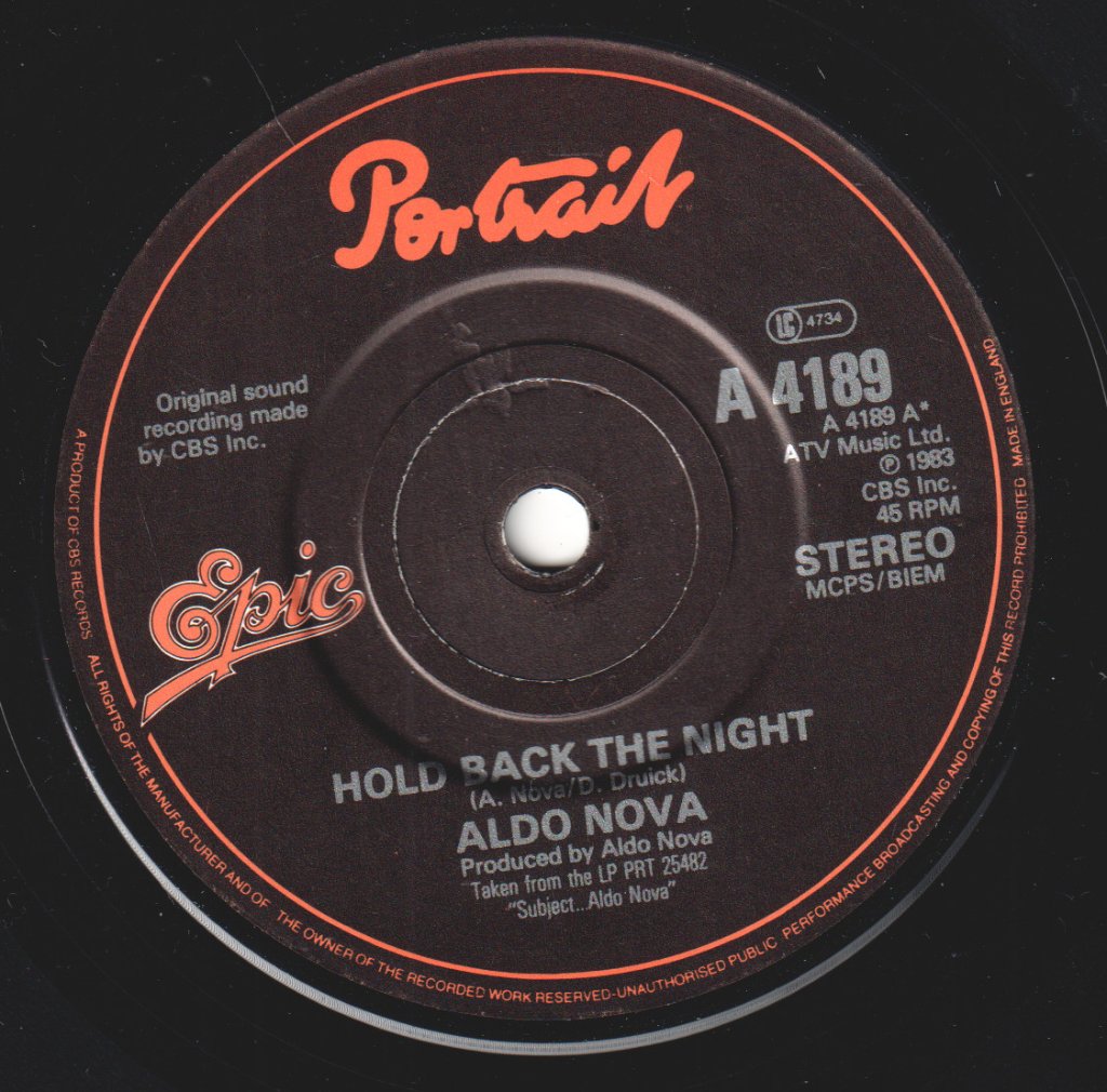 Aldo Nova - Hold Back The Night - Double 7 Inch