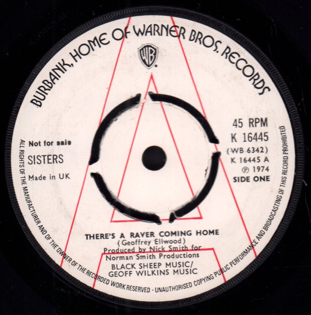 Sisters - There's A Raver Coming Home - 7 Inch