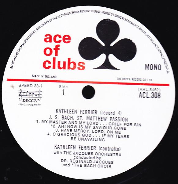 Kathleen Ferrier - A Recital Of Arias (Record 4) - Lp