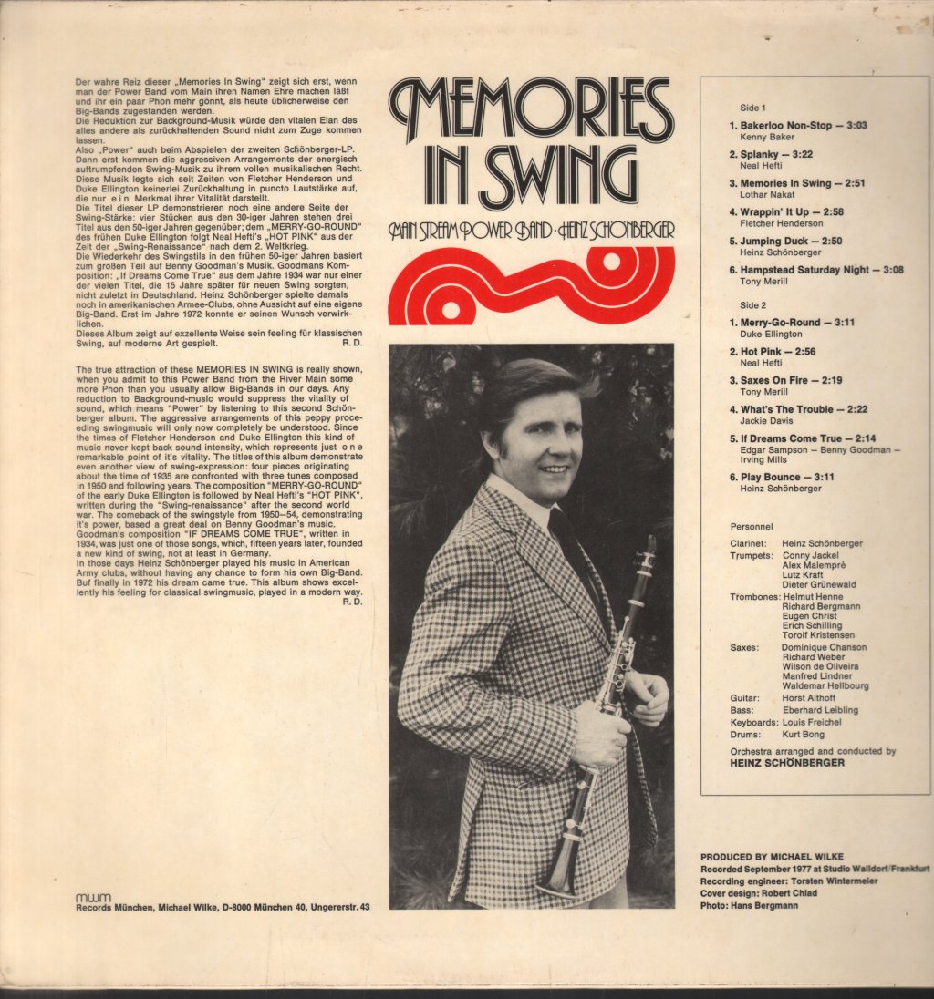 Main Stream Power Band - Memories In Swing - Lp