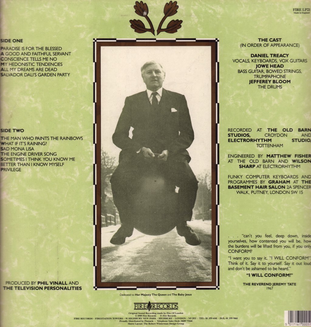 Tv Personalities - Privilege - Lp