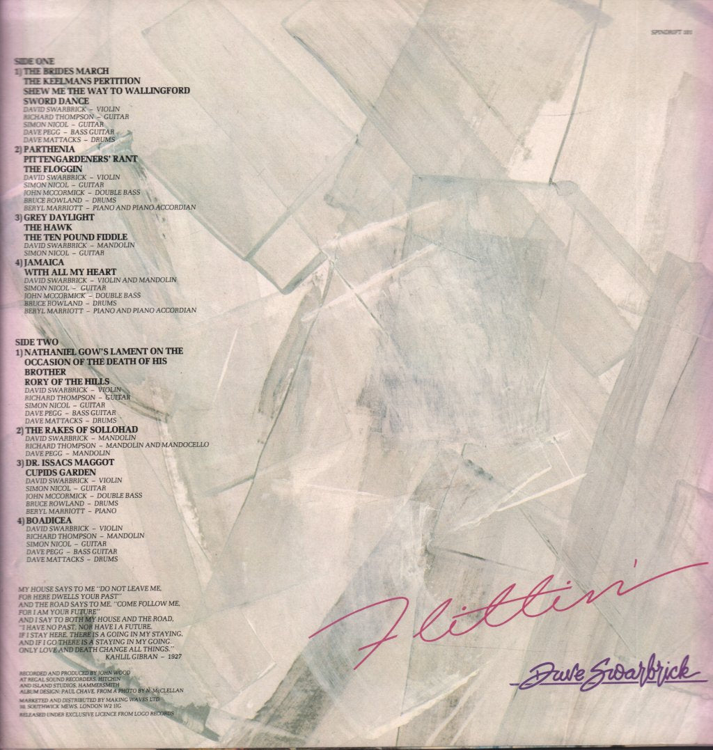 Dave Swarbrick - Flittin - Lp