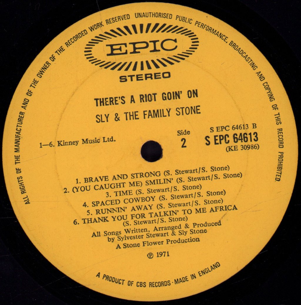 Sly And The Family Stone - There's A Riot Goin' On - Lp