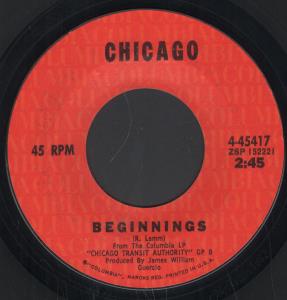 Chicago - Beginnings - 7 Inch