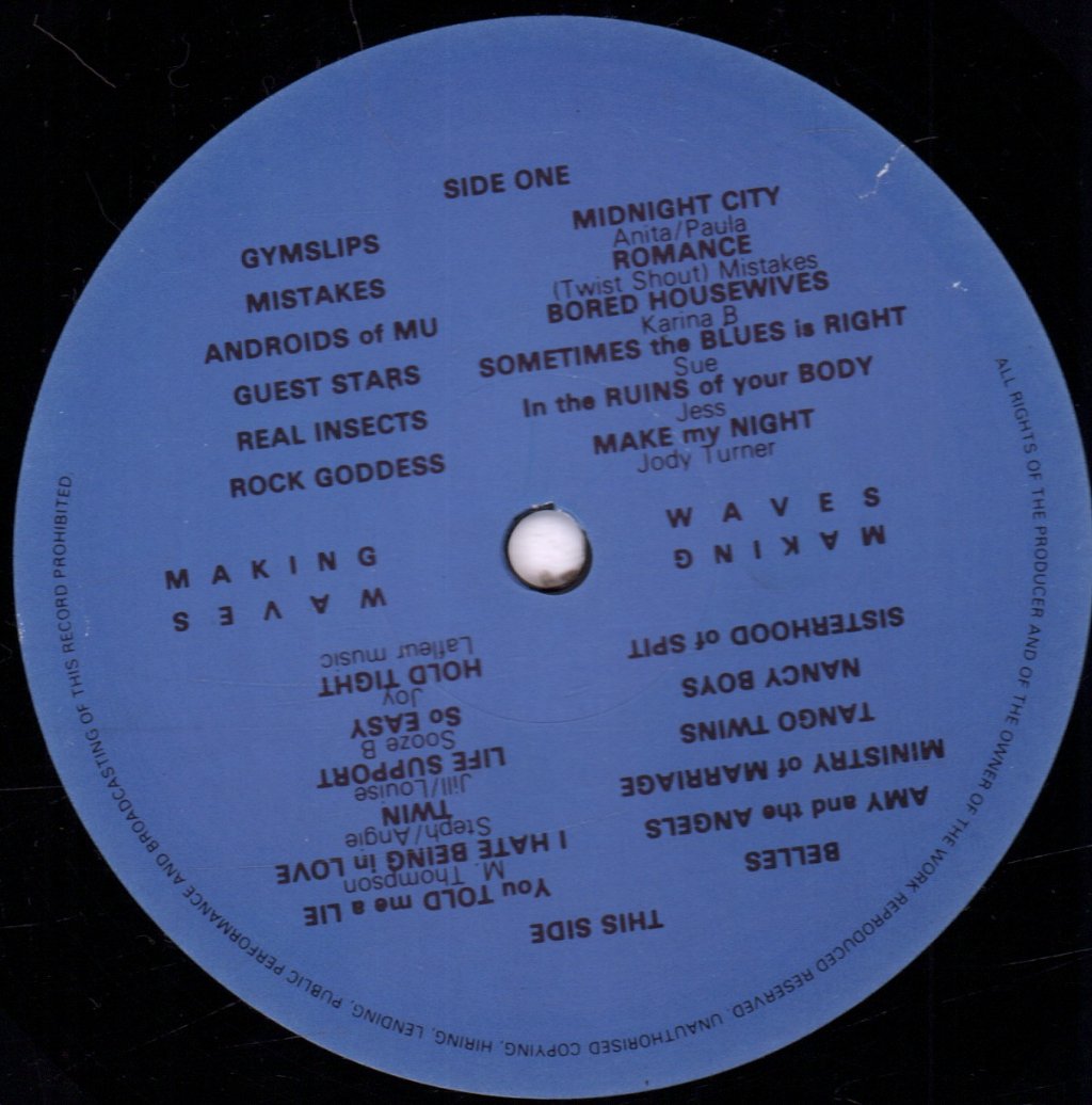 Making Waves - A Collection Of 12 Womens Bands From The Uk - Lp