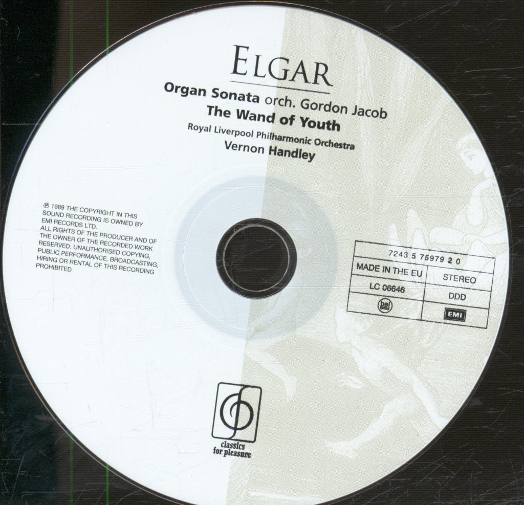 Royal Liverpool Philharmonic Orchestra, Vernon Handley - Elgar - Organ Sonata; The Wand Of Youth - Cd