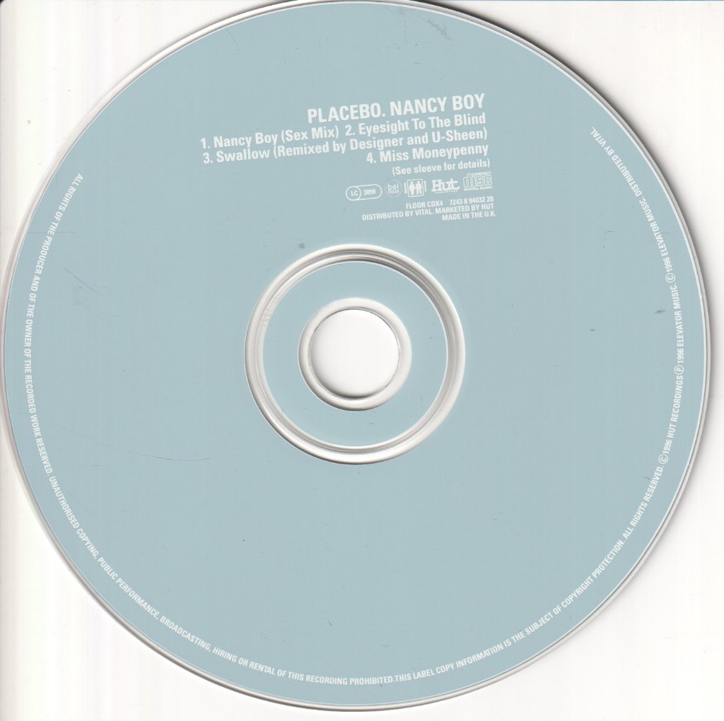 Placebo - Nancy Boy - Cd
