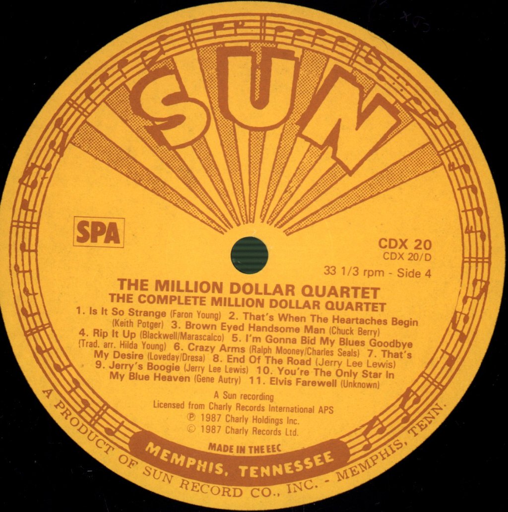 Million Dollar Quartet - Complete Million Dollar Session (December 4th 1956) - Double Lp