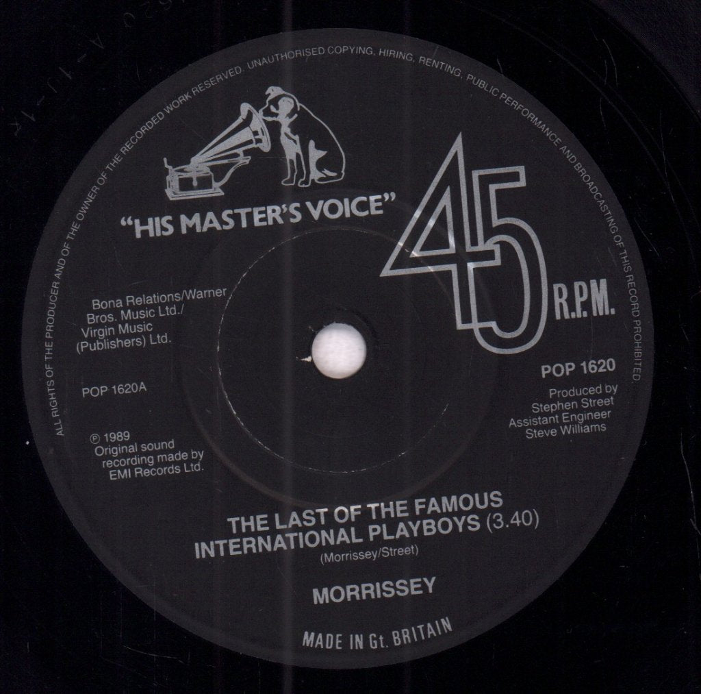 Morrissey - Last Of The Famous International Playboys - 7 Inch