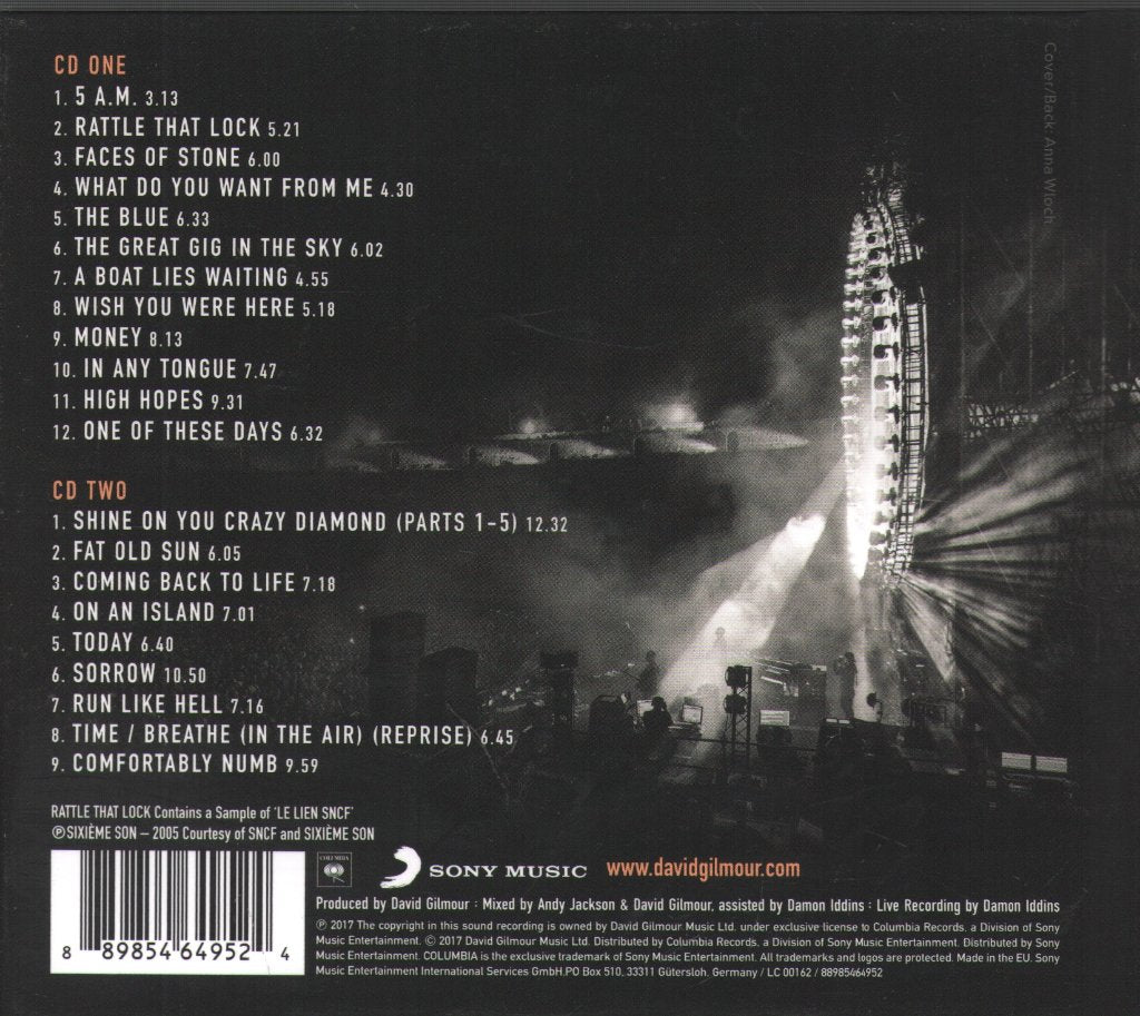 David Gilmour - Live At Pompeii - Double Cd