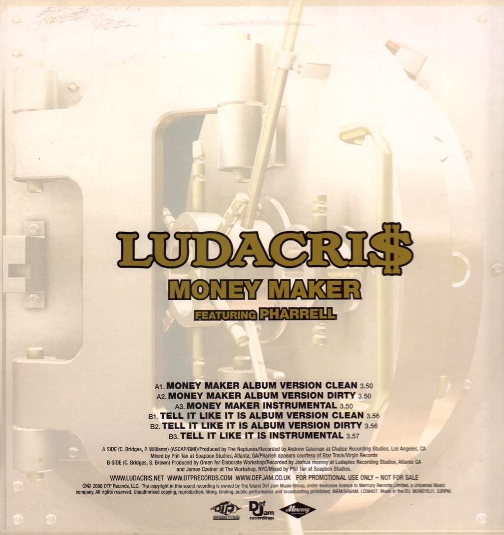 Ludacris - Money Maker - 12 Inch