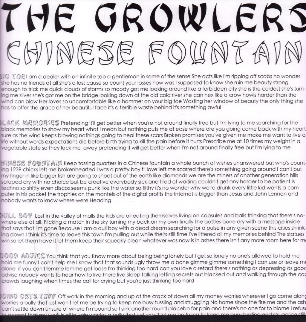 Growlers - Chinese Fountain - Lp