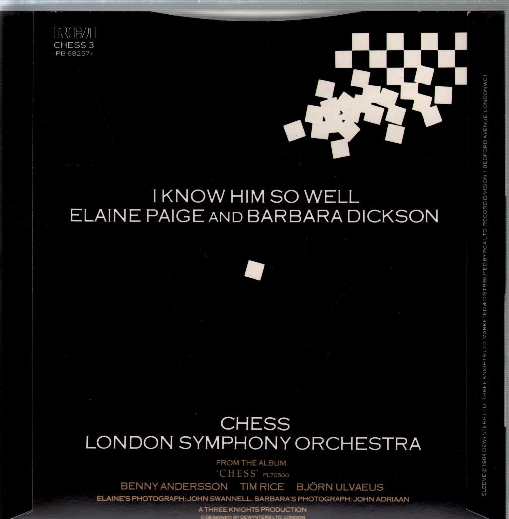 Elaine Paige And Barbara Dickson - I Know Him So Well - 7 Inch