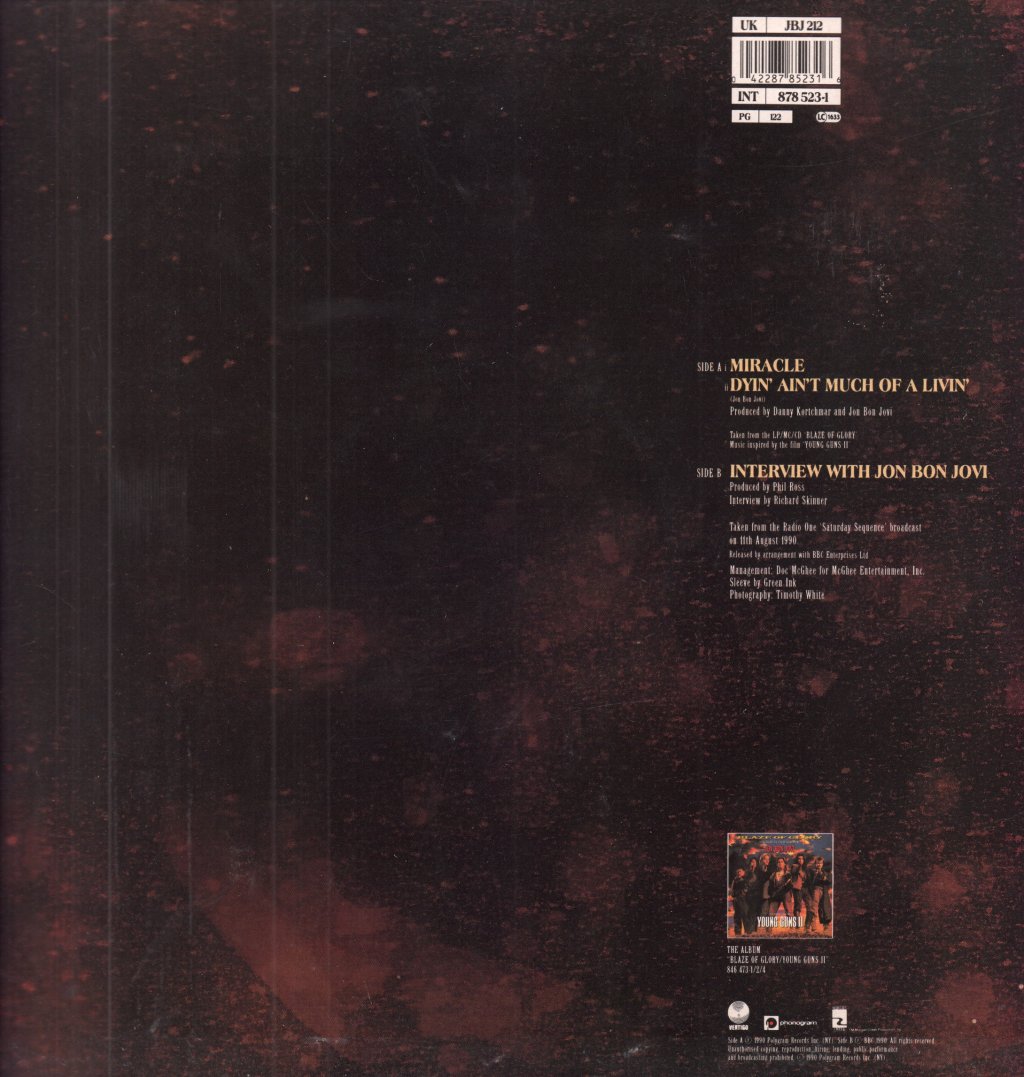 Jon Bon Jovi - Miracle - 12 Inch
