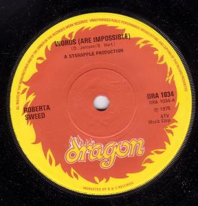 Roberta Sweed - Words - 7 Inch