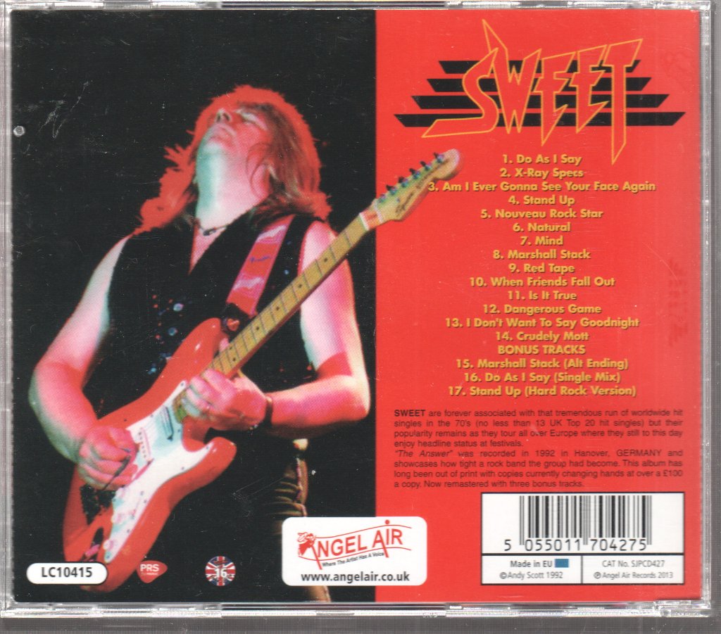 Andy Scott's Sweet - Answer - Cd