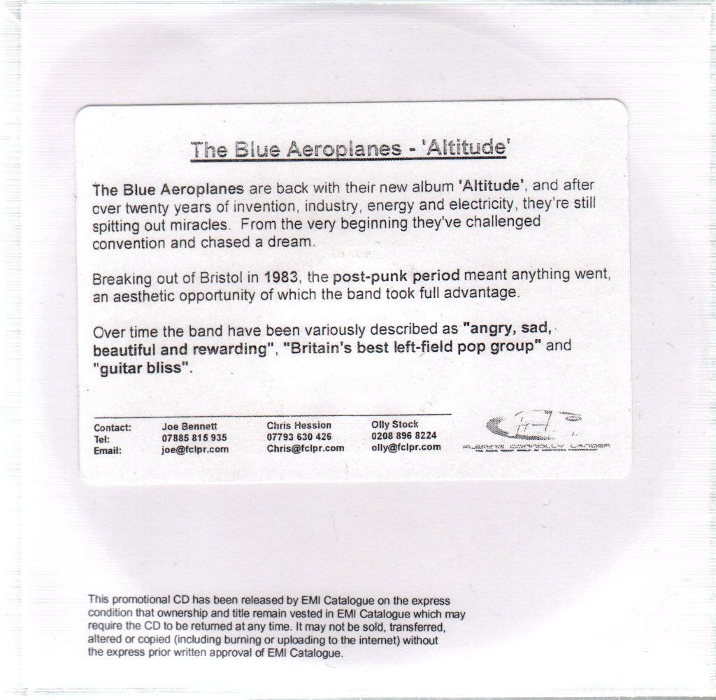 Blue Aeroplanes - Altitude - Cdr