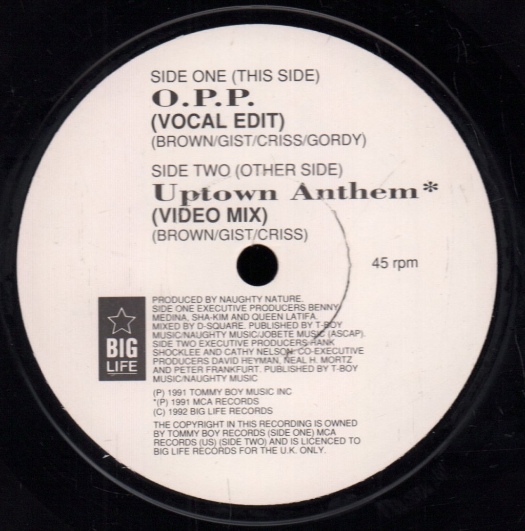 Naughty By Nature - O.p.p. - 7 Inch