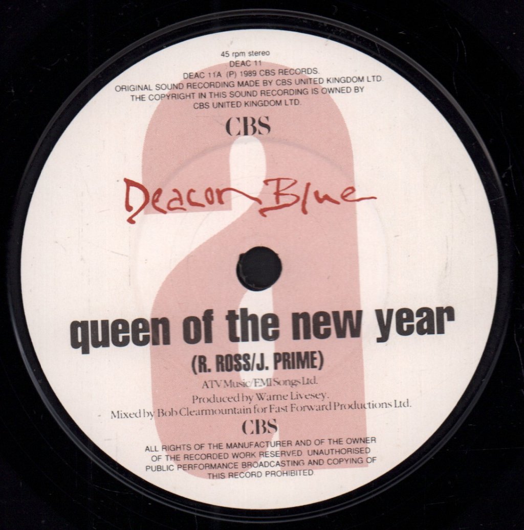 Deacon Blue - Queen Of The New Year - 7 Inch