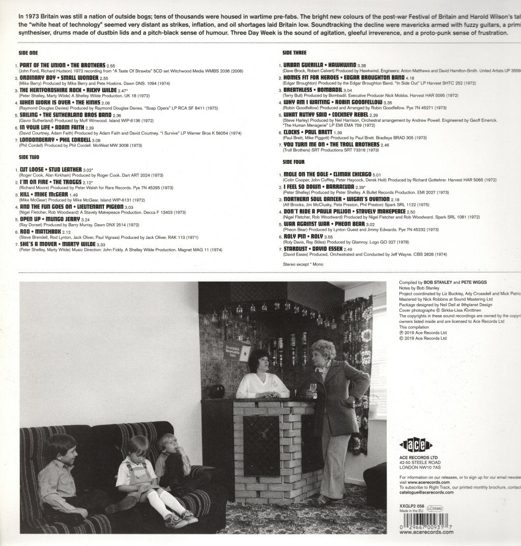 Bob Stanley & Pete Wiggs Present - Three Day Week: When The Lights Went Out 1972-1975 - Double Lp