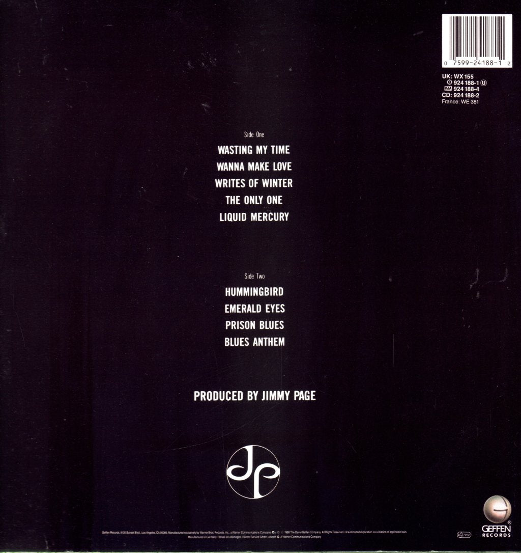 Jimmy Page - Outrider - Lp