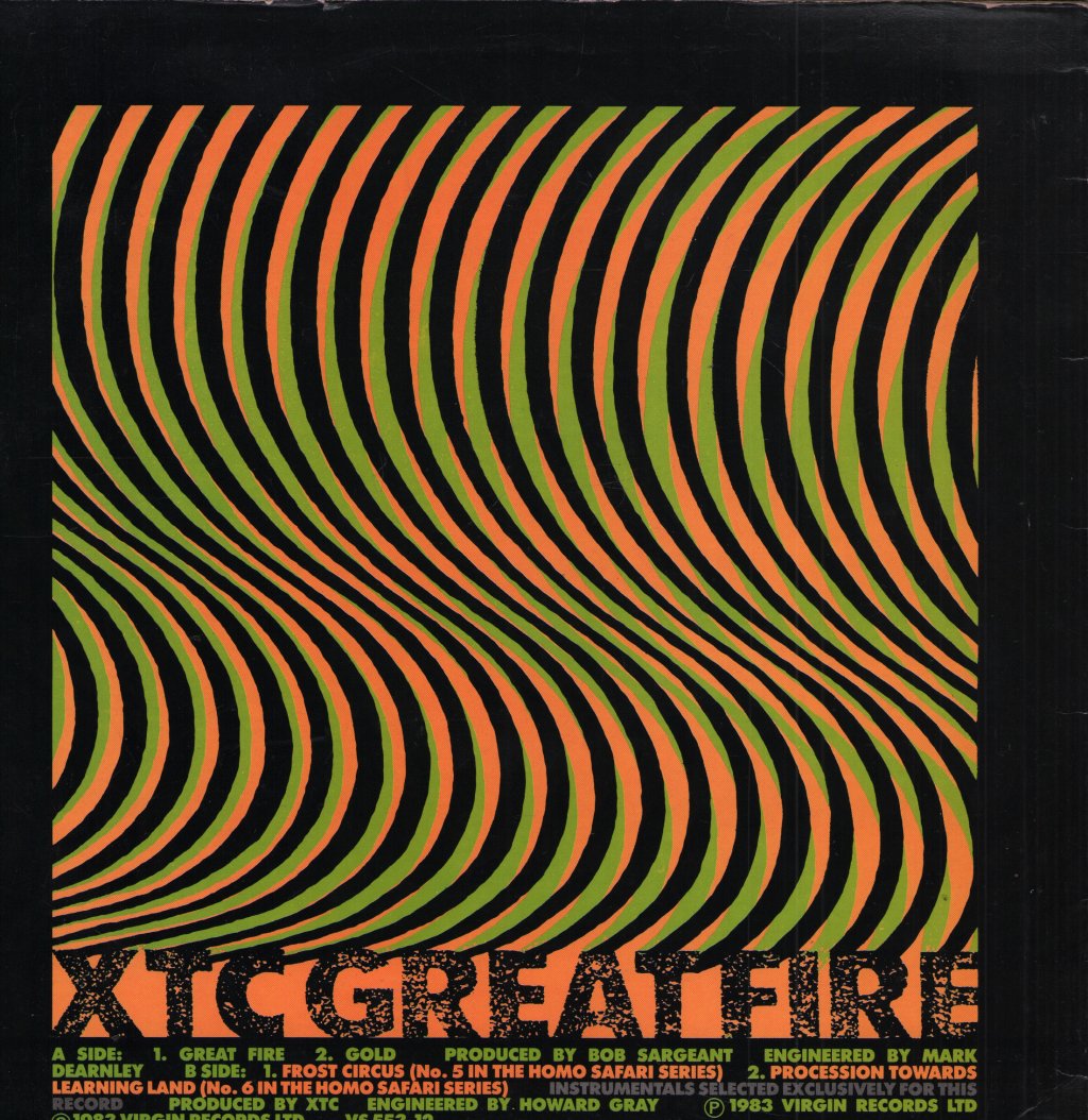XTC - Great Fire - 12 Inch
