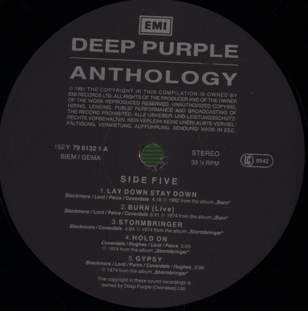 Deep Purple - Anthology - Triple Lp