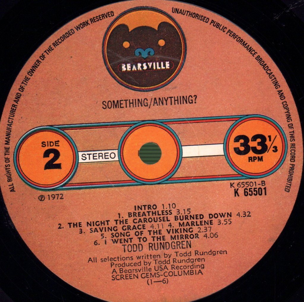 Todd Rundgren - Something / Anything? - Double Lp