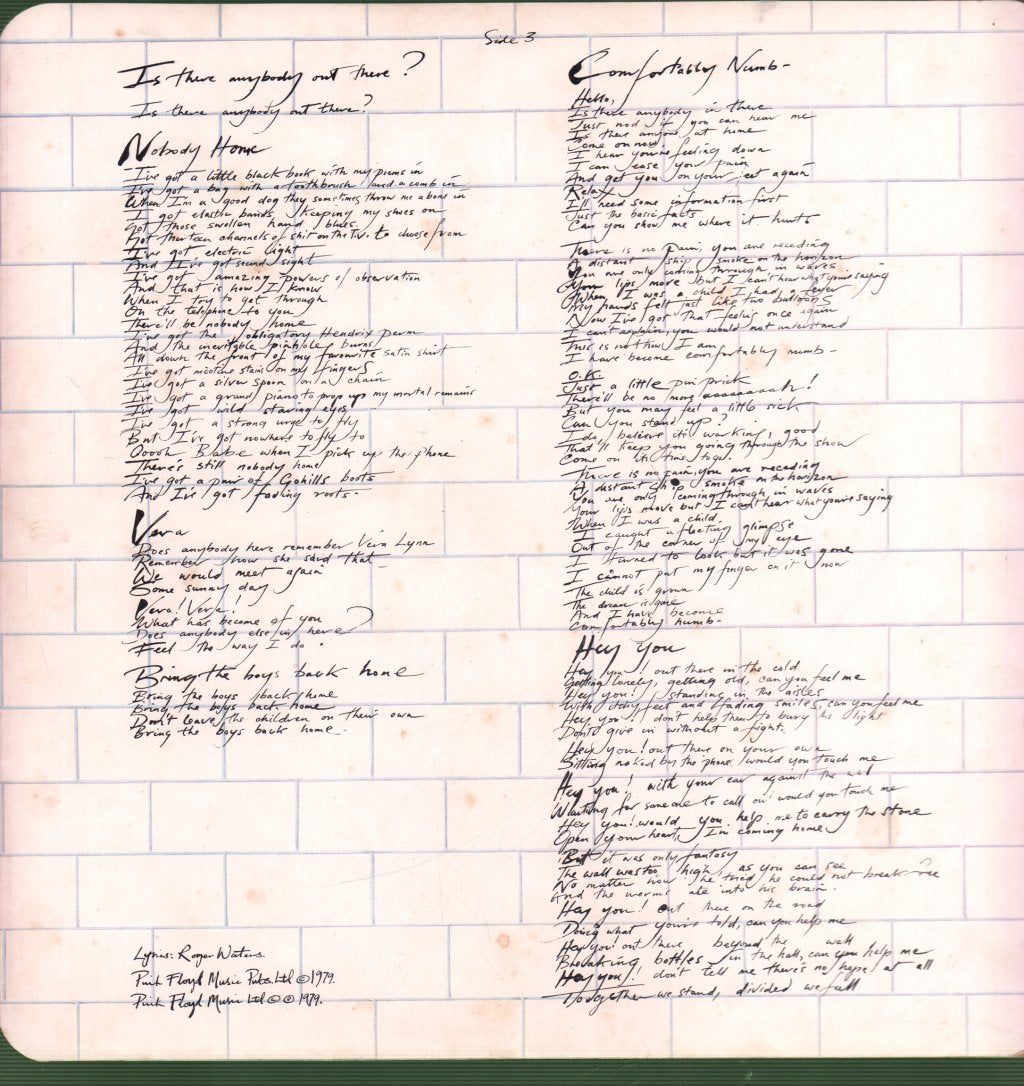 Pink Floyd - Wall - Double Lp