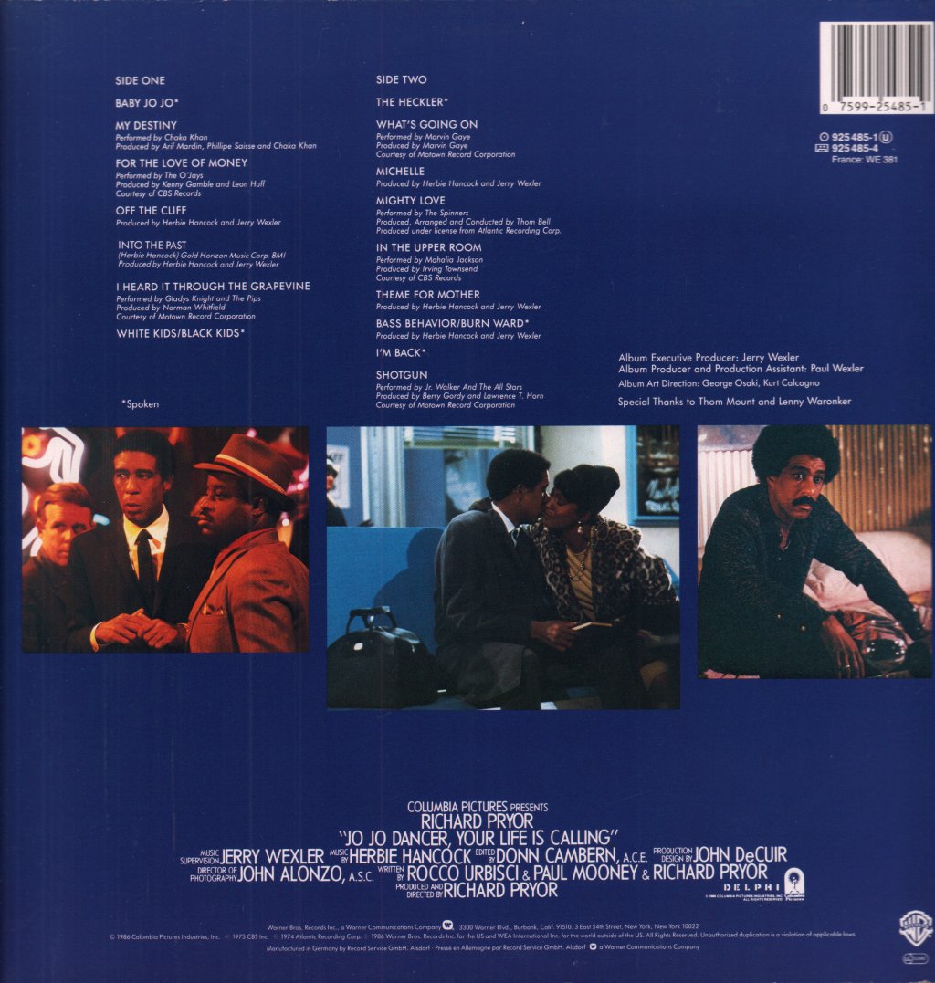 Jo Jo Dancer - Your Life Is Calling Original Motion Picture Soundtrack - Lp