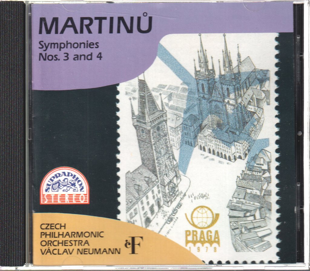 Czech Philharmonic Orchestra, Václav Neumann - Bohuslav Martinů - Symphonies Nos. 3 and 4 - Cd